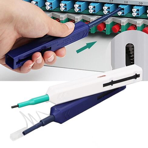 flexman 2Pcs Portable Fiber Optic End Face Cleaning Pen, One Press Anti Static Optical Connector Cleaning Tool with 800 Times for 1.25mm LC MU 2.5mm SC FC ST E2000 in Saudi Arabia