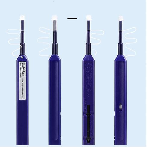 flexman 2Pcs Portable Fiber Optic End Face Cleaning Pen, One Press Anti Static Optical Connector Cleaning Tool with 800 Times for 1.25mm LC MU 2.5mm SC FC ST E2000 in Saudi Arabia