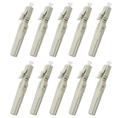 10 Pack LC/OM3 Multimode Quick Connector, 50/125μm Mechanical Fast Adapter for Data Center & Office Network in Saudi Arabia