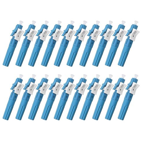 10 Pack LC/OM3 Multimode Quick Connector, 50/125μm Mechanical Fast Adapter for Data Center & Office Network in Saudi Arabia