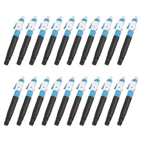 10 Pack LC/OM3 Multimode Quick Connector, 50/125μm Mechanical Fast Adapter for Data Center & Office Network in Saudi Arabia