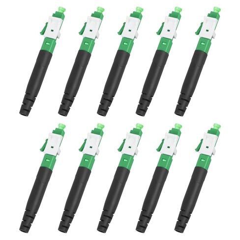 10 Pack LC/OM3 Multimode Quick Connector, 50/125μm Mechanical Fast Adapter for Data Center & Office Network in Saudi Arabia