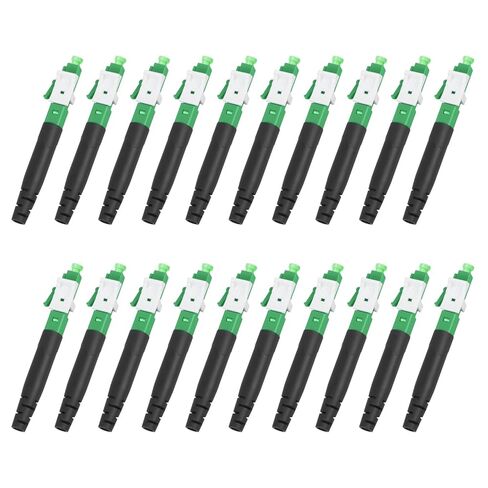 10 Pack LC/OM3 Multimode Quick Connector, 50/125μm Mechanical Fast Adapter for Data Center & Office Network in Saudi Arabia