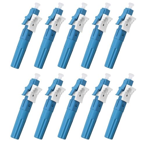 10 Pack LC/OM3 Multimode Quick Connector, 50/125μm Mechanical Fast Adapter for Data Center & Office Network in Saudi Arabia