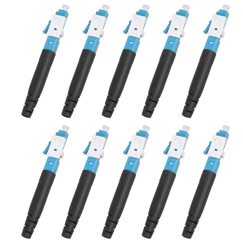 10 Pack LC/OM3 Multimode Quick Connector, 50/125μm Mechanical Fast Adapter for Data Center & Office Network in Saudi Arabia