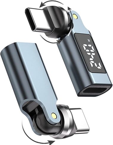 USB C Digital Display Adapter [2-Pack], PD 240W USB C 90 Degree Adapter, USB Type C Right Angle Adapter/360 & 180 Degree C to C Adapters for iPhone 17/16/15, MacBook, Samsung Galaxy, Tablet, Laptop in Saudi Arabia