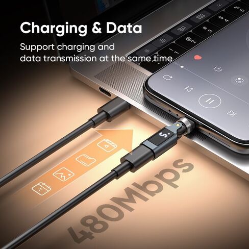 USB C Digital Display Adapter [2-Pack], PD 240W USB C 90 Degree Adapter, USB Type C Right Angle Adapter/360 & 180 Degree C to C Adapters for iPhone 17/16/15, MacBook, Samsung Galaxy, Tablet, Laptop in Saudi Arabia