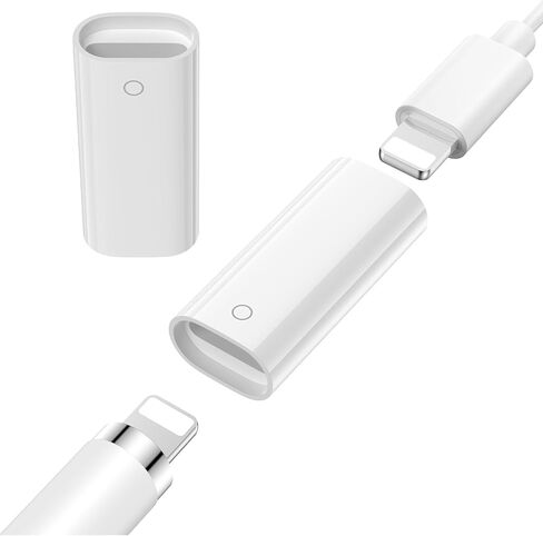 2-Pack Adapters for Apple Pencil 1st Generation, Pencil Adapter Female to Female Charger Connector for iPad Stylus, for iPad Pro 1st/2nd/Mini 5th Air 3rd, for iPad 9th/8th/7th/6th/5th in Saudi Arabia