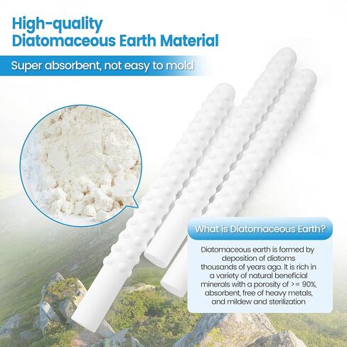 7 Pack Reusable Diatom Drying Stick - Quick Moisture Absorber, Multi-Purpose Humidity Control Dehumidifier Smooth Moisture Cleaner for Silicone Toys, Bathroom, Closet in Saudi Arabia