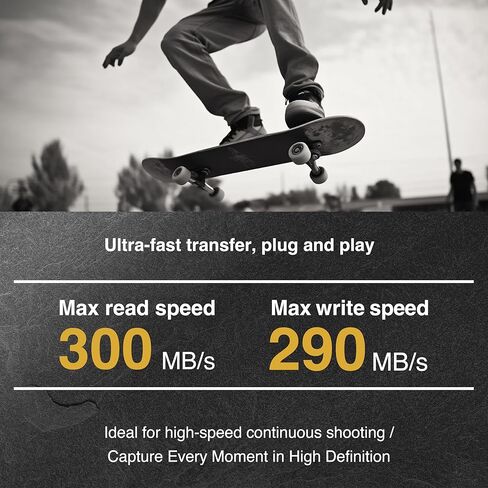 بطاقة ذاكرة SUNEAST Ultimate PRO V90 SDXC، 128 جيجابايت - قراءة تصل إلى 300 ميجابايت/ثانية، كتابة 290 ميجابايت/ثانية، UHS-II، U3، مثالية لفيديو 8K/4K، متوافقة مع أجهزة FD156/HD312 in Kuwait