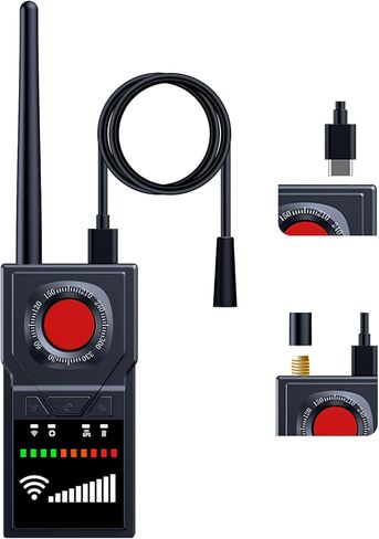Multifunctional Hidden Camera Detector, GPS Tracker Detector & Camera Detector Spy Camera Finder，Bug Detector Listening Device Detector for Travel, Hotel, Car Privacy Protection in Saudi Arabia
