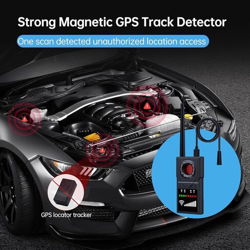 Multifunctional Hidden Camera Detector, GPS Tracker Detector & Camera Detector Spy Camera Finder，Bug Detector Listening Device Detector for Travel, Hotel, Car Privacy Protection in Saudi Arabia