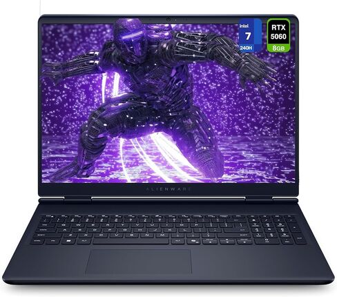 لاب توب Alienware 16 Aurora للألعاب، Intel 7-240H، ذاكرة الوصول العشوائي DDR5 سعة 32 جيجابايت، 1 تيرابايت PCIe SSD، شاشة WQXGA 16 بوصة (2560x1600) 120 هرتز، Nvidia G-Force RTX 5060، لوحة مفاتيح بإضاءة خلفية، W11 Home، أزرق in Saudi Arabia