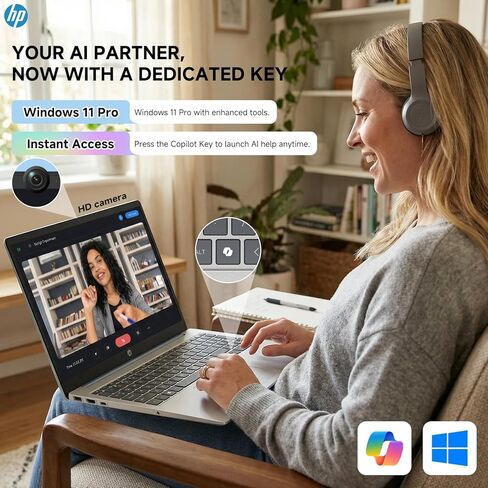 HP 15.6 Touchscreen Laptop Windows 11 Pro, Intel 8-Core i3-N305 CPU, 15.6 FHD Touch, 16GB RAM, 512GB SSD, Fast Charge, Wi-Fi 6, HD Camera, Student & Business, Moonlight Blue,W/REDRAGON Accessories in Saudi Arabia