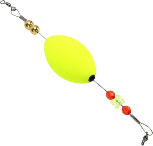 Foam Fishing Bobber Stick, Sensitive Lightweight Float with Copper Beads for Deepwater,Yellow in Saudi Arabia