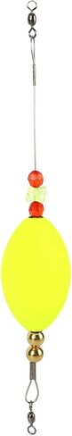 Foam Fishing Bobber Stick, Sensitive Lightweight Float with Copper Beads for Deepwater,Yellow in Saudi Arabia
