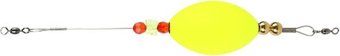Foam Fishing Bobber Stick, Sensitive Lightweight Float with Copper Beads for Deepwater,Yellow in Saudi Arabia