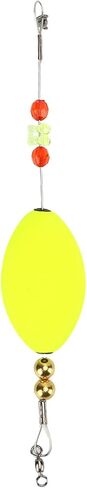 Foam Fishing Bobber Stick, Sensitive Lightweight Float with Copper Beads for Deepwater,Yellow in Saudi Arabia