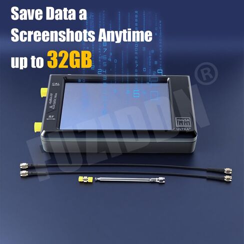 TinySA Ultra+ ZS407 7.3GHz Spectrum Analyzer, 4.0 Inch HW V0.5.4 100kHz-7.3GHz Tinysa Handheld Frequency Analyzer, 2-in-1 RF Signal Generator 100kHz to 900MHz MF/HF/VHF UHF in Saudi Arabia