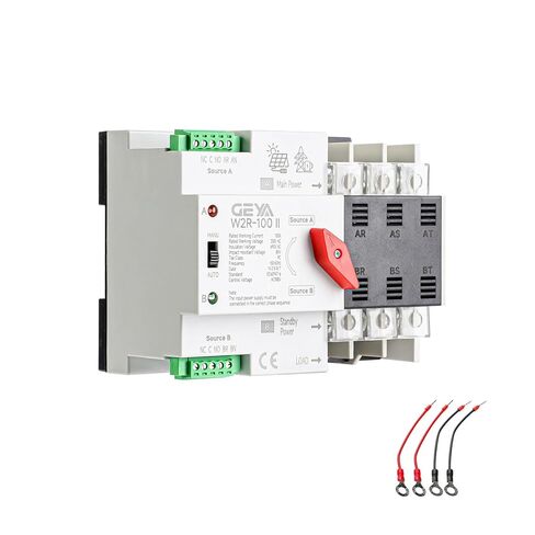 GAEYAELE Mini ATS Automatic Transfer Switch Dual Power Switch ATS 2Pole 25A Din Rail Type(2P-25A-220V) in Saudi Arabia