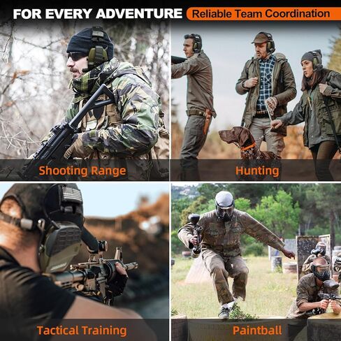 RH09 Bluetooth Walkie Talkie Upgrade Module for Shooting Earmuffs – 3 Mile GMRS 2-Way Radio, 22 Channels + 99 Codes, USB-C Rechargeable, Compatible with PROHEAR, ZOHAN & Howard Leight Impact Sport in Saudi Arabia