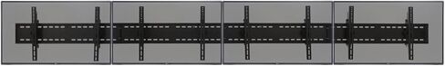 Displays2go Video Wall Mount for (4) 30" - 60" TV Screens, Tilting Bracket - Black (MNBD3060S4) in Saudi Arabia