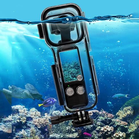 حافظة مقاومة للماء بطول 45 متر لـ DJI Osmo Pocket 3 تحت الماء غطاء مبيت للغوص غطاء حماية ملحقات الكاميرا للتصوير الفوتوغرافي in Kuwait