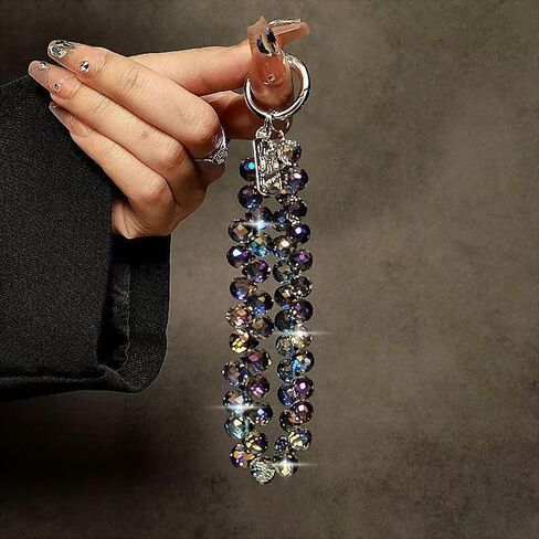 Crystal Phones Charm Bracelet Wrist Strap, Luxurious Rhinestone Phone Chain Holder for Women, Bling Sparkly Phone Accessories, Adjustable Purse Charm Bag Charm Gift in Saudi Arabia