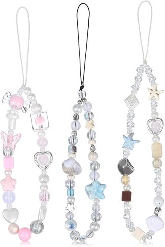 3Pcs Phone Charm Strap, Cute Camera Charm Strap, Charms Phones Charms Wrists Straps for Camera, Phones, Bag in Saudi Arabia