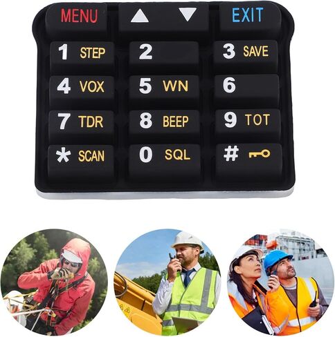 Yunseity 8PCS Number Keyboard Replacement for UV9R Plus 2 Way Radio, Silicone Numeric Keypad with Tactile Responsiveness, for Intercom Devices in Saudi Arabia