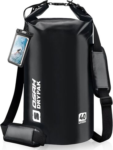 Waterproof Dry Bag, 5L/10L/20L/30L/40L Roll Top Lightweight Storage Backpack with Phone Case for Women & Men, Floating Waterproof Sack for Travel, Swimming, Kayaking, Paddle Board, Camping & Beach in Kuwait