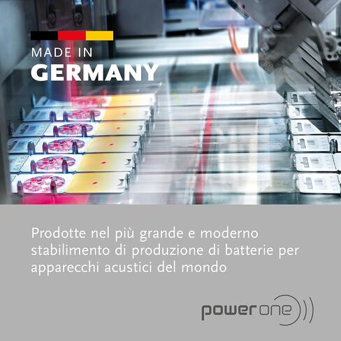 Powerone حجم 675 بطارية مساعدة للسمع خالية من الزئبق مصنوعة في ألمانيا عبوة أصلية 60 in Kuwait