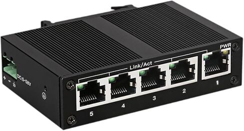 Industrial Ethernet Switch 10/100Mbps Compact Din Ethernet Hub in Saudi Arabia