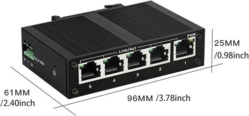 Industrial Ethernet Switch 10/100Mbps Compact Din Ethernet Hub in Saudi Arabia