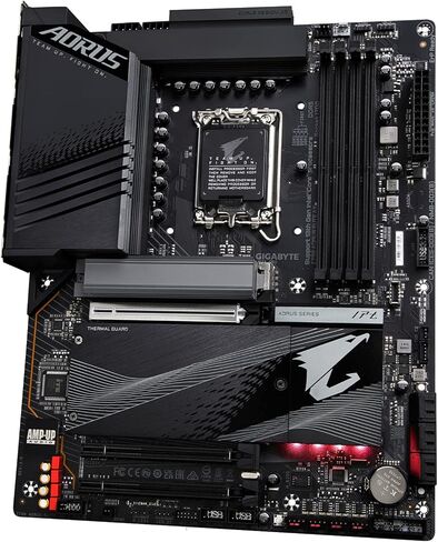 GIGABYTE Z790 AORUS Elite AX (LGA 1700/ Intel Z790/ ATX/ DDR5/ Quad M.2/ PCIe 5.0/ USB 3.2 Gen2X2 Type-C/Intel WiFi 6E/ 2.5GbE LAN/Q-Flash Plus/PCIe EZ-Latch/اللوحة الأم للألعاب) (متجدد) in Saudi Arabia