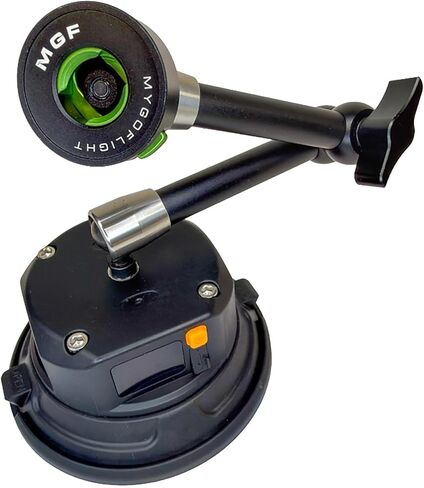 حامل مكنسة إلكترونية Flex Suction E-PRO لقمرة قيادة الطيران - كوب شفط ذكي 4.5 بوصة، دوران 360 درجة، ذراع مرن كامل، قاعدة حامل جهاز طيار مقاومة للاهتزاز in Saudi Arabia