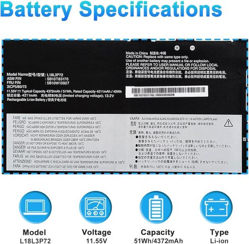 L18M3PFA L18D3PF2 استبدال بطارية الكمبيوتر المحمول لـ Lenovo Yoga C740-15IML C740-15 81TD سلسلة Notebook 5B10T83739 5B10T83740 5B10W67258 5B10W67402 SB10W675 in Kuwait