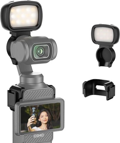 JJC LED Light for Insta360 Ace Pro 2 Accessories, Magnetic Auxiliary Fill Light Attachment, Rechargeable IPX5 Waterproof Mini Video Light, for Selfie Vlog Recording Lightweight in Saudi Arabia