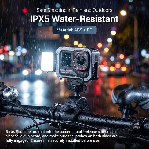 JJC LED Light for Insta360 Ace Pro 2 Accessories, Magnetic Auxiliary Fill Light Attachment, Rechargeable IPX5 Waterproof Mini Video Light, for Selfie Vlog Recording Lightweight in Saudi Arabia
