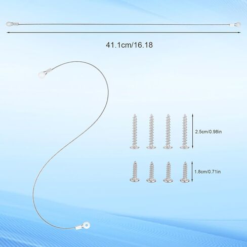 2pcs Cooler Lid Strap Replacement, 41.1cm/16.18in Long Heavy Duty Stainless Steel Cooler Lid Strap Replacement with Screws Compatible with Igloo & Coleman Coolers in Saudi Arabia