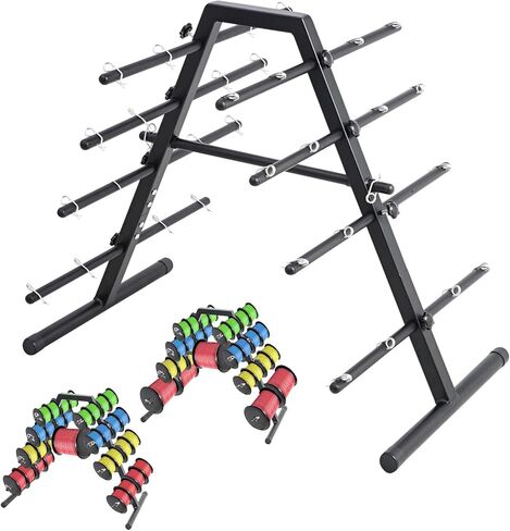 CXRCY Wire Spool Rack - Heavy Duty Cable Dispenser with 9 Adjustable Rods for 29 Spools, Portable Hand Wire Spool Caddy for Electrical, Industrial, Retail, Warehouse Use in Saudi Arabia