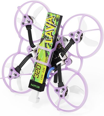 BETAFPV Air65 II طائرة كوادكوبتر بدون فرشاة، طائرة بدون طيار صغيرة خفيفة الوزن 1S 65 مم مع مصفوفة 1S 5IN1 II 12A FC، محرك 0702 30000KV، دعامة 1207 ثلاثية الشفرات، كاميرا C03، مظلة وإطار Air II لسباق FPV داخلي in Saudi Arabia
