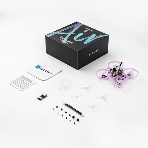 BETAFPV Air65 II طائرة كوادكوبتر بدون فرشاة، طائرة بدون طيار صغيرة خفيفة الوزن 1S 65 مم مع مصفوفة 1S 5IN1 II 12A FC، محرك 0702 30000KV، دعامة 1207 ثلاثية الشفرات، كاميرا C03، مظلة وإطار Air II لسباق FPV داخلي in Saudi Arabia