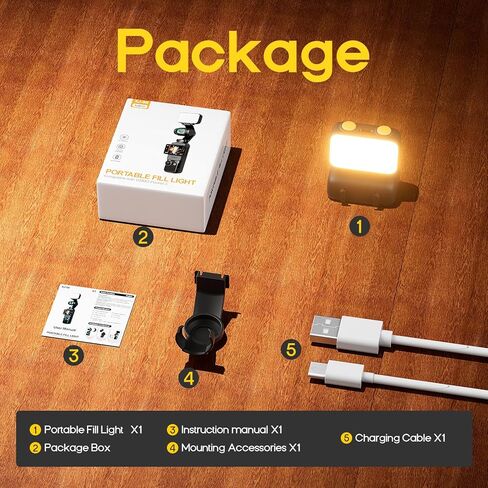 ضوء تعبئة LED لجيب DJI osmo Pocket 3 محمول للتصوير الفوتوغرافي للجيب فلاش كاميرا الحركة مع 3 أوضاع ألوان 800 مللي أمبير في الساعة 40 خرزة LED DJI Pocket 3 ملحقات لتسجيل فيديو Vlog in Saudi Arabia