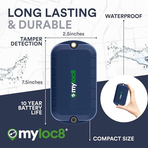 GPS Tracker for Vehicles & Assets – Long Battery Life Up to 8 Years, Real-Time Location, Tamper & Door Alerts, Waterproof Rugged IP69K, Indoor WiFi Tracking, LTE Cat.M & NB-IoT Connectivity in Saudi Arabia