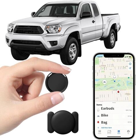 No Subscription GPS Tracker for Vehicles Work with Find My(iOS Only) Real-Time Mini Tracker Tags Global Coverage Hidden Car Location Tracking Tags Device with Magnetic Case No Monthly Fee Required in Saudi Arabia