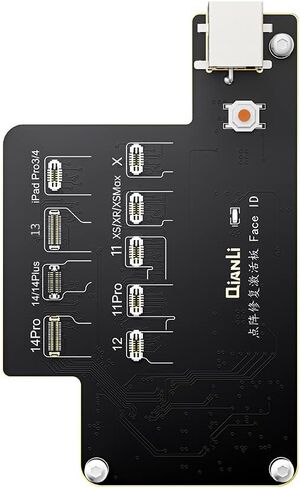 Qianli iCopy 2.3 6 في 1 iPhone 7/8/8P/X/XR/XS/XSMAX/11 Pro Max/12/13/14/15 Pro + PM Face ID، LCD، مبرمج EEPROM لنقل الهزاز والبطارية، لوحة تفتيح، نغمة حقيقية in Kuwait