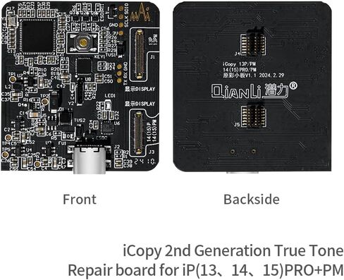 Qianli iCopy 2.3 6 في 1 iPhone 7/8/8P/X/XR/XS/XSMAX/11 Pro Max/12/13/14/15 Pro + PM Face ID، LCD، مبرمج EEPROM لنقل الهزاز والبطارية، لوحة تفتيح، نغمة حقيقية in Kuwait