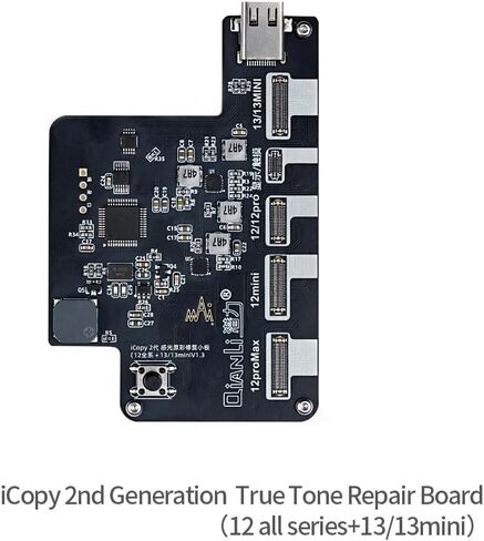 Qianli iCopy 2.3 6 في 1 iPhone 7/8/8P/X/XR/XS/XSMAX/11 Pro Max/12/13/14/15 Pro + PM Face ID، LCD، مبرمج EEPROM لنقل الهزاز والبطارية، لوحة تفتيح، نغمة حقيقية in Kuwait