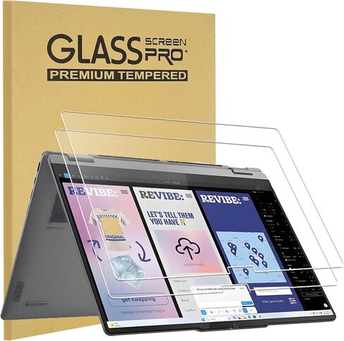 KEANBOLL 2-Pack Tempered Glass Screen Protector for Lenovo Yoga 7 / 7i 16" 2-in-1 (16ILL10 / 16AKP10-2025 Release Model) Touchscreen Laptop, Ultra Clear, 9H Hardness, Anti Scratch in Saudi Arabia